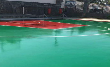 深圳篮球场翻新地面